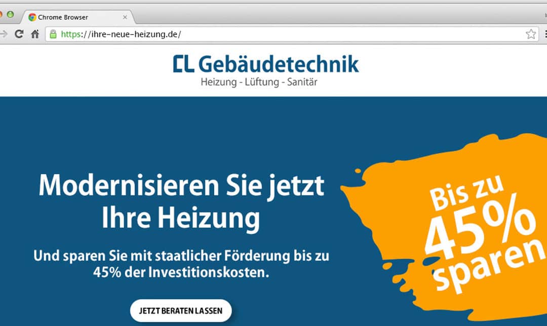 Integrierte Online-Kampagne für CL Gebäudetechnik GmbH aus Balve