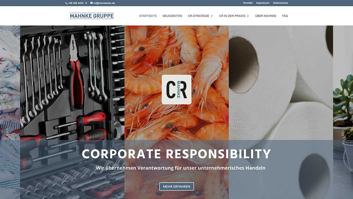 Mahnke Gruppe - Corporate Responsibility Microsite