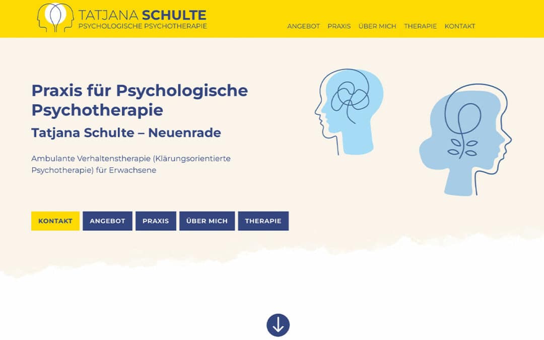 Website, Texte und Fotos für Praxis für Psychologische Psychotherapie in Neuenrade