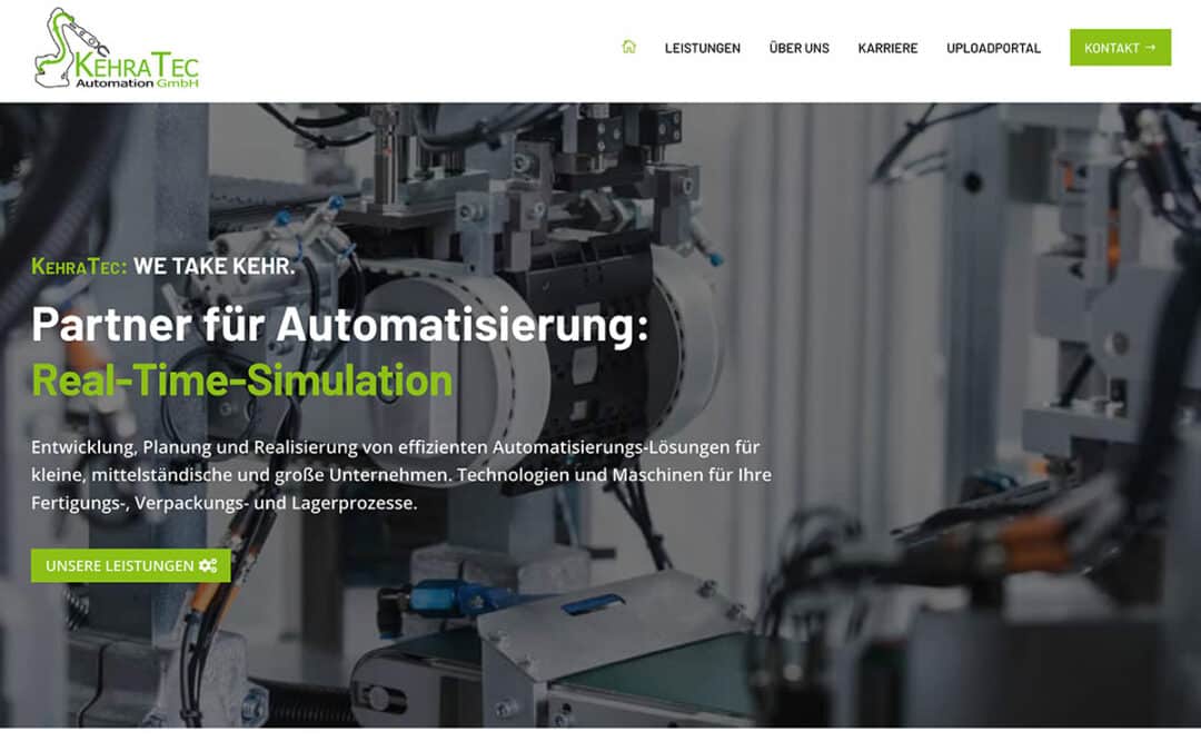 Website-Relaunch für KehraTec Automation GmbH aus Werdohl im Sauerland