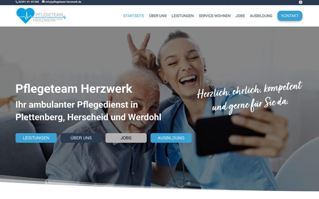 Pflegeteam Herzwerk – Relaunch mit Herz und Haltung